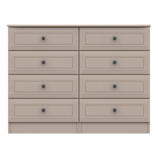 An Image of Portia Wide 8 Drawer Chest Earth (Brown)