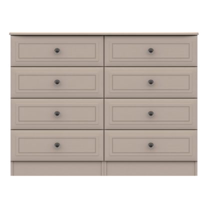 An Image of Portia Wide 8 Drawer Chest Earth (Brown)