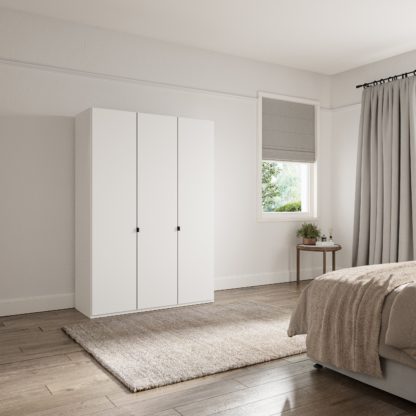 An Image of Kahla 1.5m 3 Door Wardrobe Off-White