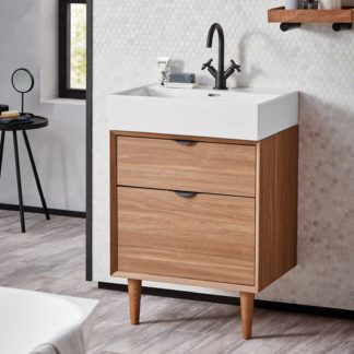 An Image of Bathstore Noir Craft 600mm Vanity Unit