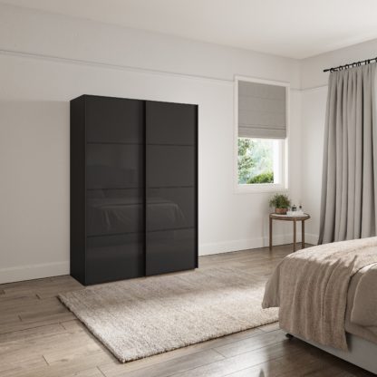 An Image of Altena 1.5m Sliding Wardrobe Pebble