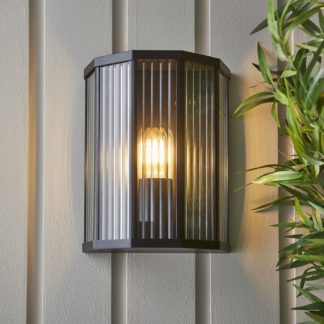 An Image of Miller Outdoor Wall Light - Black