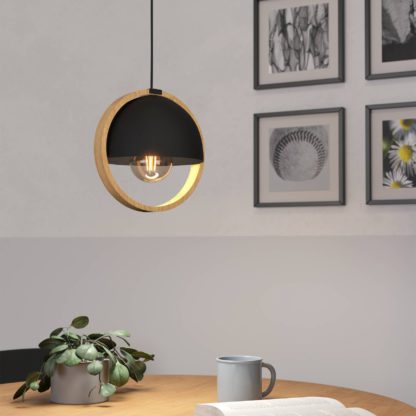 An Image of EGLO Callow Pendant Light Brown