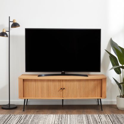 An Image of Hansen Wide TV Unit Oak