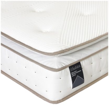 An Image of Habitat Aleta Natural 2000Pkt Pillowtop Mattress - Superking