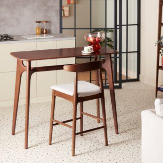 An Image of Alva Bar Table with Alva Bar Stool Natural