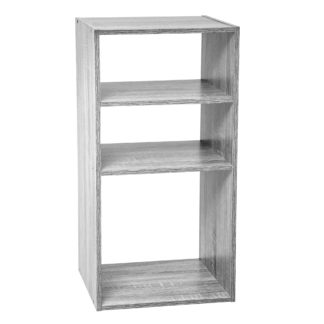 An Image of Mix and Modul Cube Organiser 2 And 1 Shelf Unit Grey