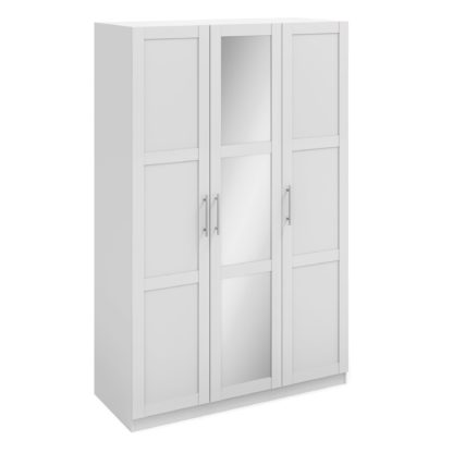 An Image of Sudbury Framed Triple Wardrobe White