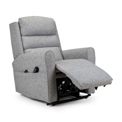 124dcfd1cd3f9b5e55aa876fa32b2ceebf3e0214f219f759b4e12e1ce14777bf.jpg An Image of Balmoral Premier Single Motor Deluxe Rise and Recline Chair Chenille Coal