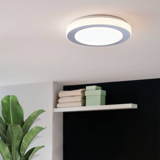 An Image of EGLO Carpi LED Round Ceiling Light White
