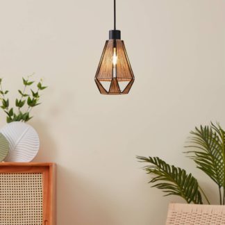 An Image of EGLO Adwickle Pendant Light Black