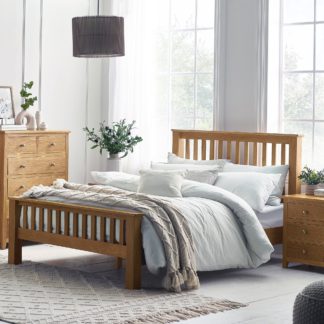 An Image of Mallory High Footend Bed Brown