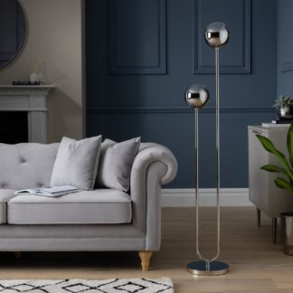 An Image of Habitat Ombre Floor Lamp - Nickel