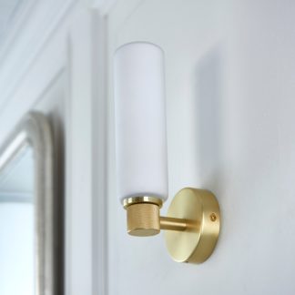 An Image of Roan Dimmable Bathroom Wall Light Gold