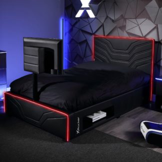 An Image of X Rocker Oracle Gaming TV Bed with Neo Fibre LED Black