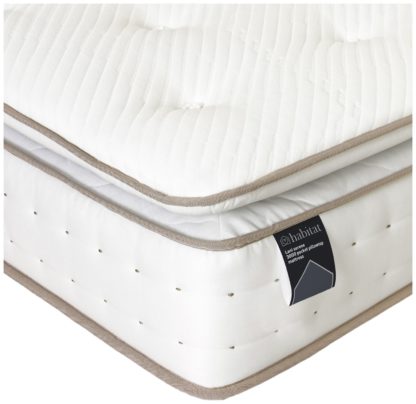 An Image of Habitat Lani Natural 3000 Pkt Pillowtop Mattress - Kingsize