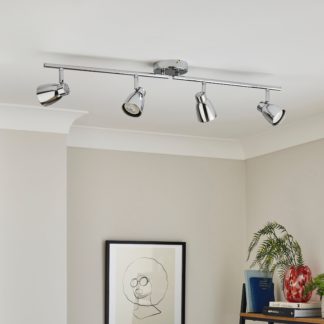 An Image of Alto 4 Light Dimmable Spotlight Bar Chrome