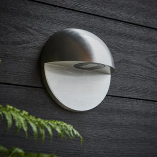 An Image of Kip Outdoor Wall Light Silver