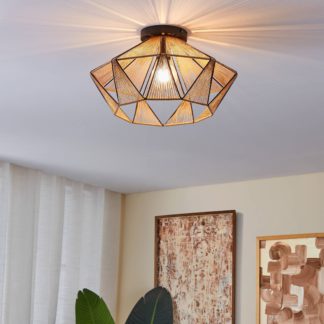 An Image of EGLO Adwickle Ceiling Light Black