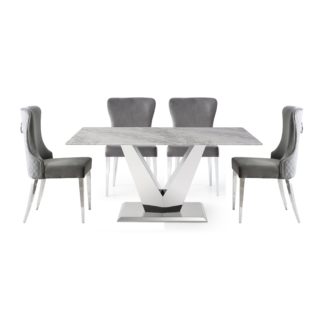 An Image of Indus Valley Metro Dining Table Off-White