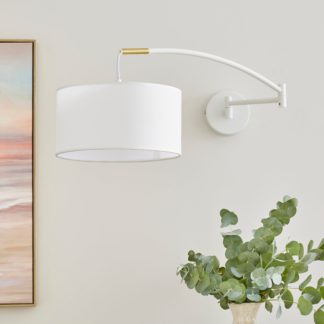 An Image of Arc Adjustable Dimmable Wall Light White
