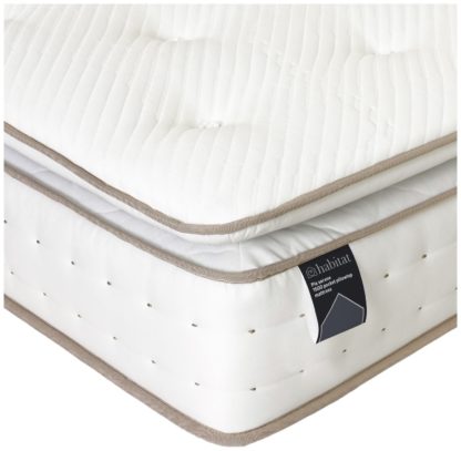 An Image of Habitat Pia Natural 1500 Pkt Pillowtop Mattress - Superking