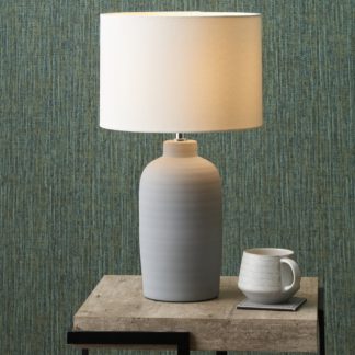 An Image of Soren Matt Ceramic Table Lamp Grey