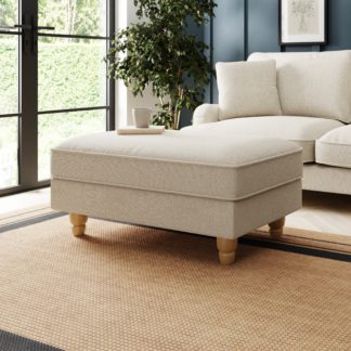 An Image of Beatrice Fabric Large Storage Footstool Luna Natural