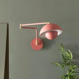 An Image of Elements Levi Dimmable Wall Light Pink
