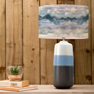 An Image of Nama Table Lamp with Arizona Shade Blue