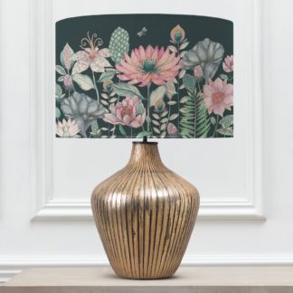 An Image of Zelena Table Lamp with Nesidora Shade Emerald