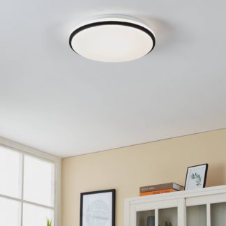 An Image of EGLO Pinetto LED Circular Ceiling Light White