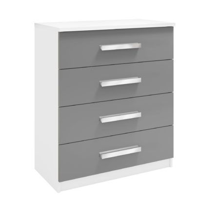 99a2b69a7434cbd7a783ba35e8d1f0946b69a426e4c89bb4425c7557c6af820d.jpg An Image of Moritz 4 Drawer Chest, White White