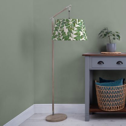 An Image of Quintus Floor Lamp with Rowan Shade Rowan Aqua Blue