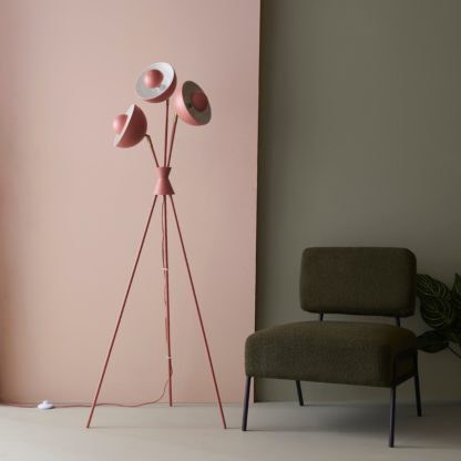 An Image of Elements Levi Tripod 3 Light Metal Floor Lamp Black