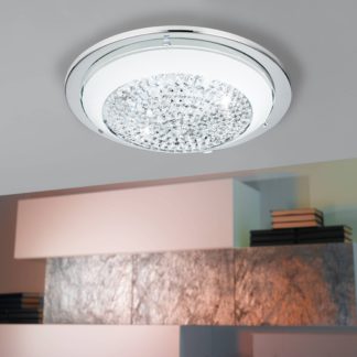 An Image of EGLO Acolla LED Ceiling Light Chrome