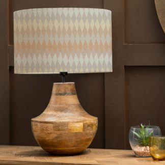 An Image of Leven Table Lamp with Mesa Shade Mesa Sand Beige