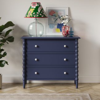 An Image of Pippin 3 Drawer Chest, Navy Navy