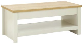 An Image of GFW Lancaster Lift Up Coffee Table - Cream