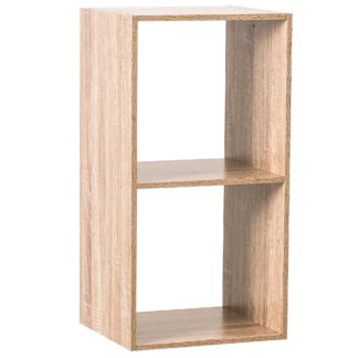 An Image of Mix and Modul Cube Organiser 2 Shelf Unit Natural