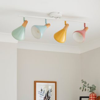 An Image of Elements Wolston 4 Light Dimmable Spotlight MultiColoured