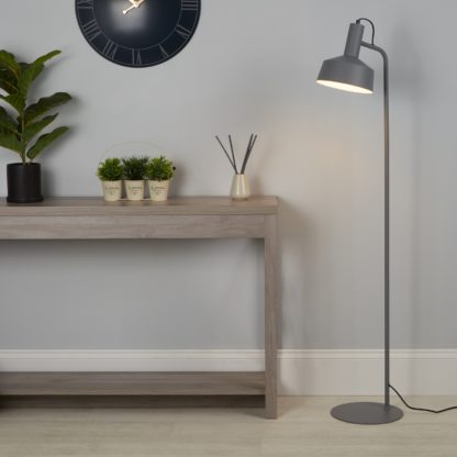 ebfb05dd5f20e142db96f37f3b3193a72910e94029b24ac6040bedc4bec6220e.jpg An Image of Metal Floor Lamp - Grey