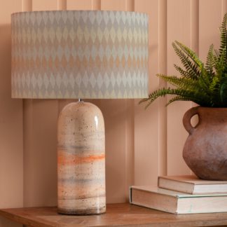An Image of Ocefina Table Lamp with Mesa Shade Mesa Sand Beige