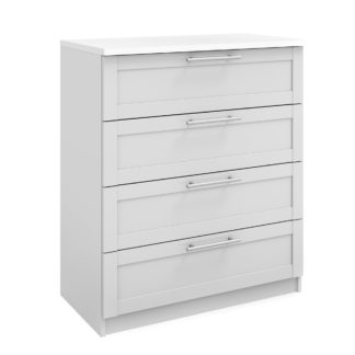 An Image of Sudbury Framed 4 Drawer Chest White