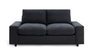 An Image of Habitat Holme Fabric 2 Seater Sofa Bed - Anthracite