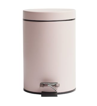 An Image of Argos Home 3Litre Bathroom Pedal Bin - Pink