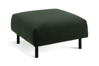 An Image of Habitat Julien Fabric Footstool - Green