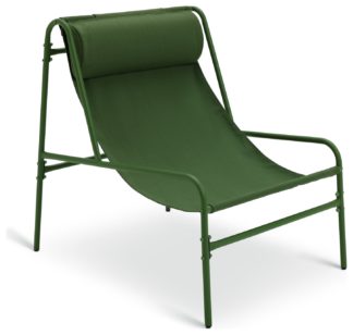 An Image of Habitat Teka Metal Garden Chair - Green