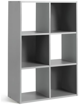 An Image of Habitat Squares 6 Cube Storage Unit - Grey