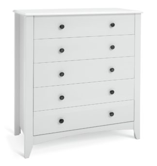 An Image of Habitat Minato 5 Drawer Chest - White